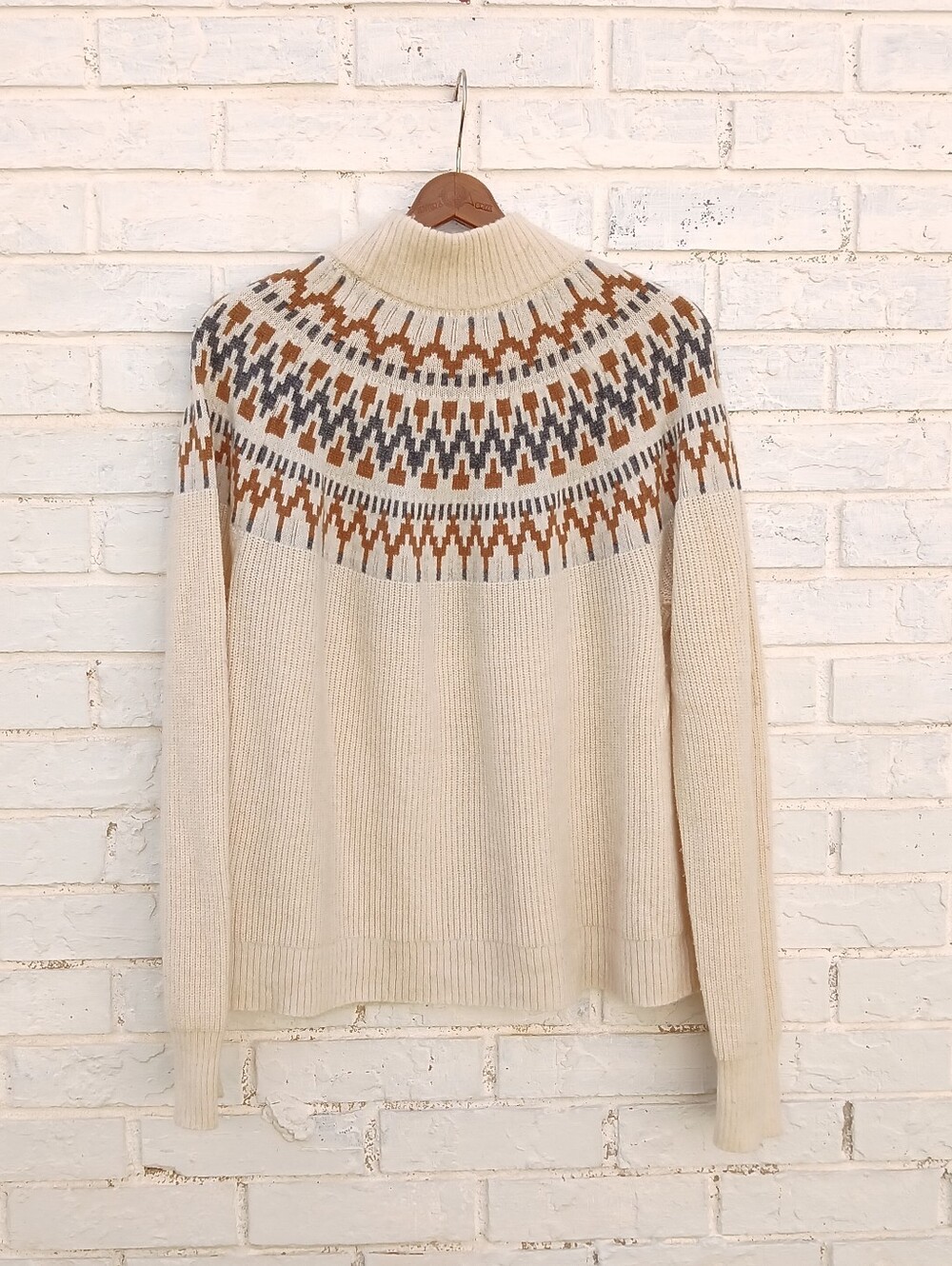 J. Crew Fair Isle Nordic Wool Blend Sweater Pullover - Picture 6 of 6